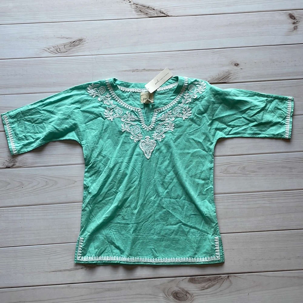Peek embroidered tunic girls size XL